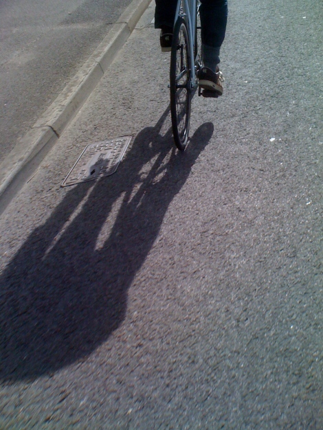 Riding a bike in Frome
